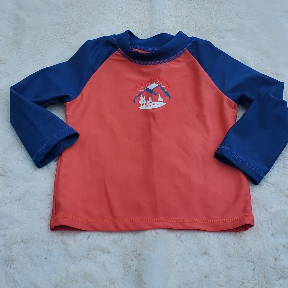 Eddie Bauer swim top size  12m